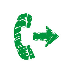 Phone icon in trendy flat style isolated on white background. Telephone symbol. Vector illustration.