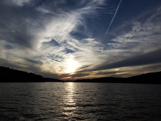 Sunset on the lake