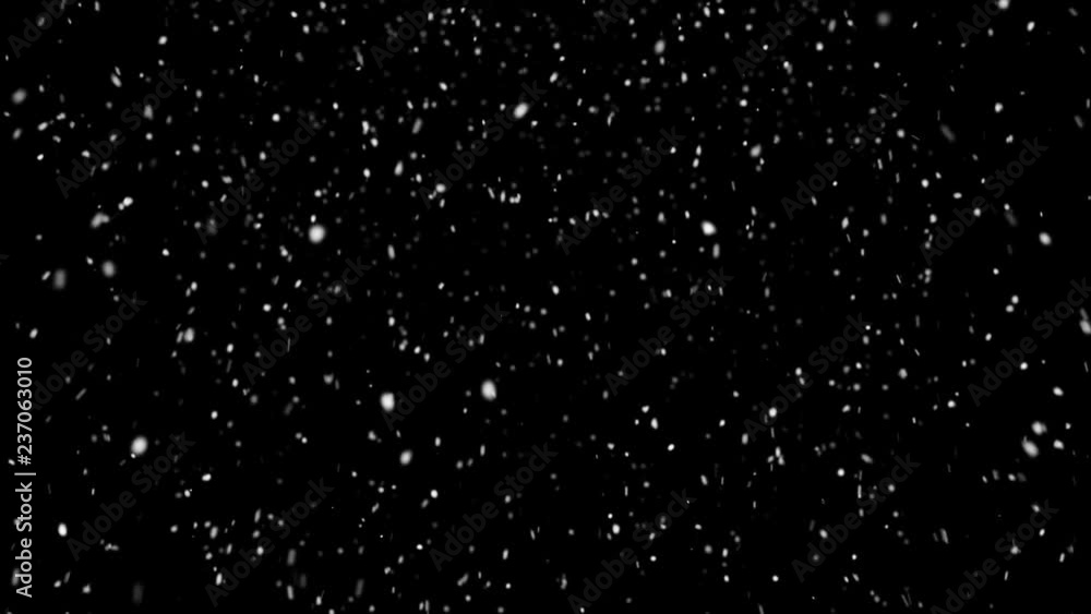 Poster abstract loopable background with nice falling snow snowfall snowflake particles seamlessly loop bla