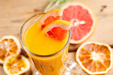 winter drink with orange