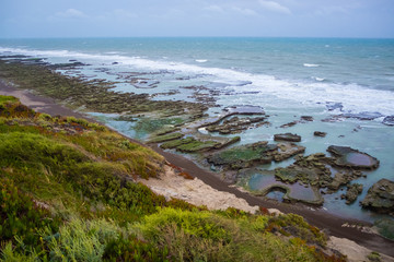 Coast in La Loberia in Argentina.