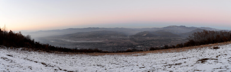 Golden hour in the mountains