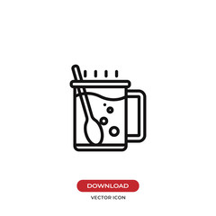 Hot drink vector icon