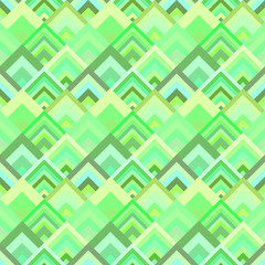 Green geometric diagonal shape mosaic tile pattern background - seamless design