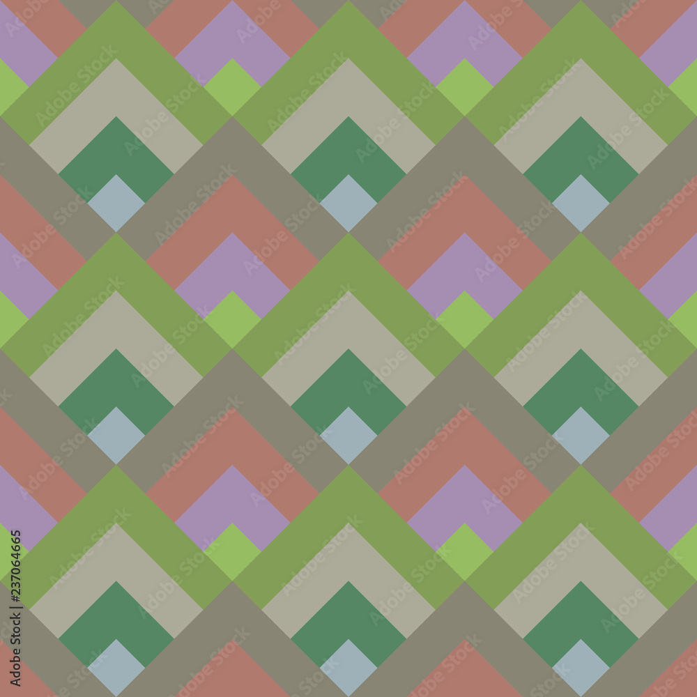 Poster colorful abstract diagonal shape tile mosaic pattern background - vector wall graphic design