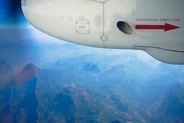 FLYING OVER LAOS