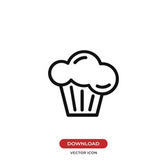 Muffin vector icon