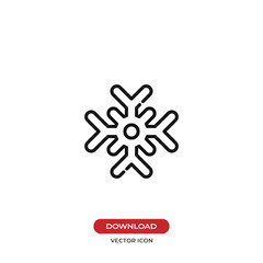 Snowflake vector icon