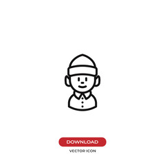 Obraz premium Elf vector icon