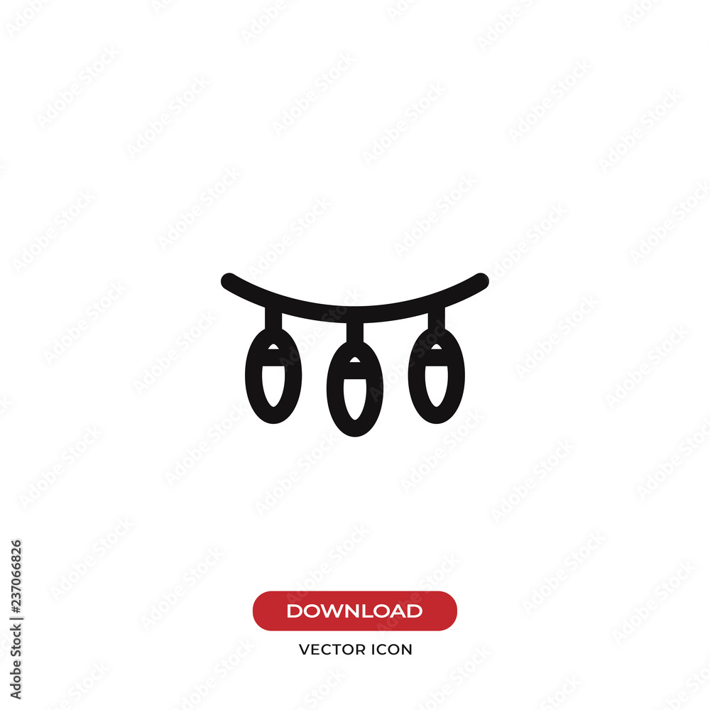 Poster lights vector icon. lamp,bulb symbol. flat vector sign isolated on white background. simple vector i