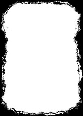 Decorative Abstract Black Photo Edge for Portrait Photos