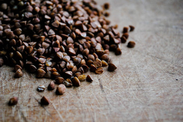 Buckwheat on the table
