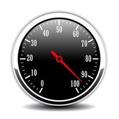 Speed meter vector icon