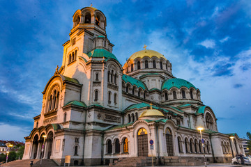Fototapeta premium The Aleksander Nevsky Orthodox Cathedral of Sofia, Bulgaria