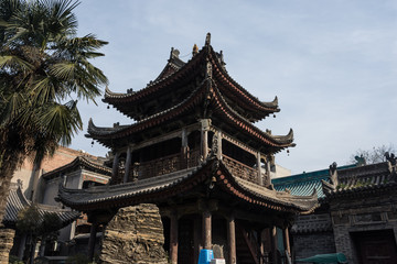 Fototapeta premium Very ancient chinese temple in the historic center of Xi'An, China