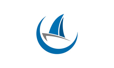 icon sailing vector