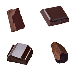 chocolate piece sweet food dessert falling