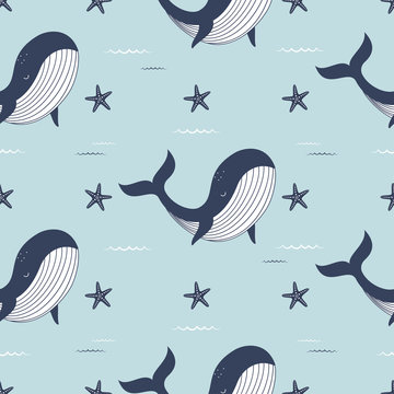 pattern with whales