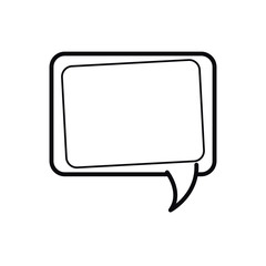 speech bubble in comic isolated icon