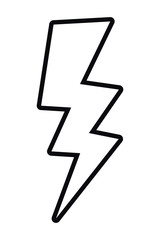 comic thunder isolated icon