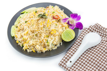 Fried rice with crab ,Thai cuisine