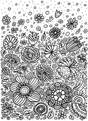 pattern doodle coloring