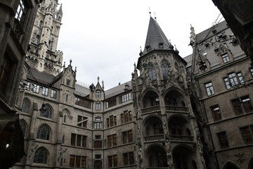Fototapeta premium Munich town hall. Munchen Neues Rathaus. Munich, Germany.