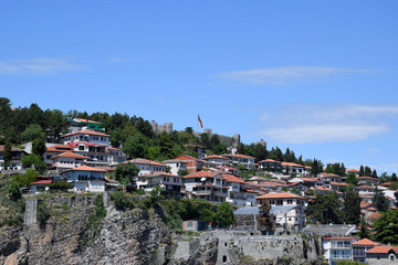 Fototapeta na wymiar Ohrid town and Tsar Samuel fortress, Macedonia