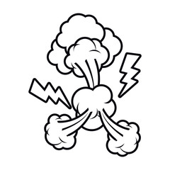 dialog boxes in comic isolated icon