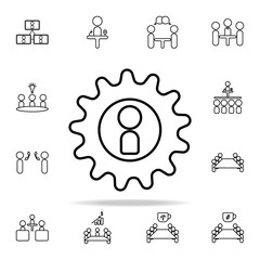 personnel Management icon. conferencing icons universal set for web and mobile