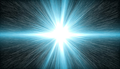 lowing light burst explosion on black background.