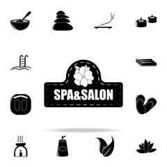 spa salon logo illustration icon. Spa icons universal set for web and mobile