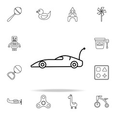 car with remote control line icon. toys icons universal set for web and mobile