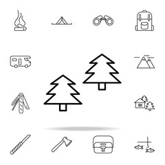 forest line icon. camping icons universal set for web and mobile