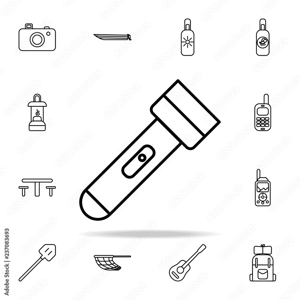 Poster lamp line icon. camping icons universal set for web and mobile