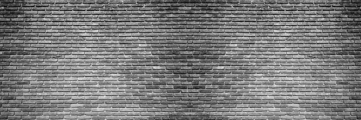 Fototapeta na wymiar brick wall, wide panorama of masonry