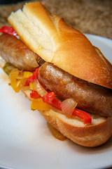 Sausage Onion Peppers Bun