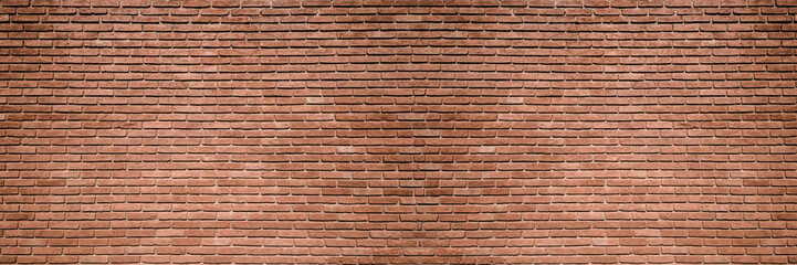 brick wall, wide panorama of masonry