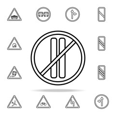 Parking is forbidden for even-numbered months icon. road sign icons universal set for web and mobile