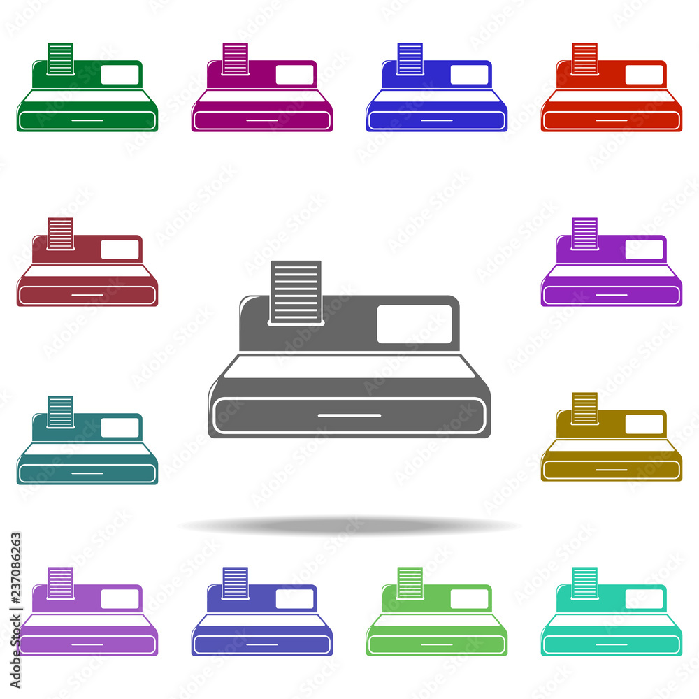Poster cash machine icon. elements of shop in multi color style icons. simple icon for websites, web design