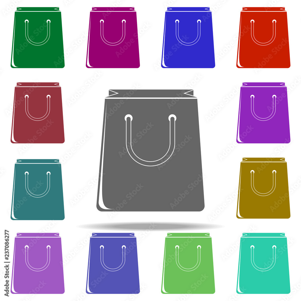 Poster shopping bag icon. elements of shop in multi color style icons. simple icon for websites, web design