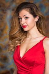 Naklejka premium Very sexy and sensual blonde woman