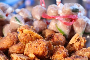 Fermented pork with fried rice spicy