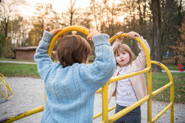 kids in park playground