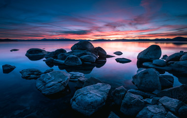 Sunset over Lake Tahoe - Powered by Adobe