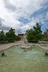 Frankreich - Troyes - Platz der Befreiung - Brunnen