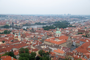 Naklejka na ściany i meble Rooftops in Prague