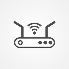 Router vector icon sign symbol