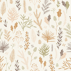 Seamless Christmas pattern.