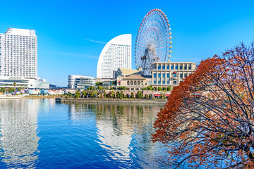 Yokohama Minato Mirai 21 in Yokohama, Japan.